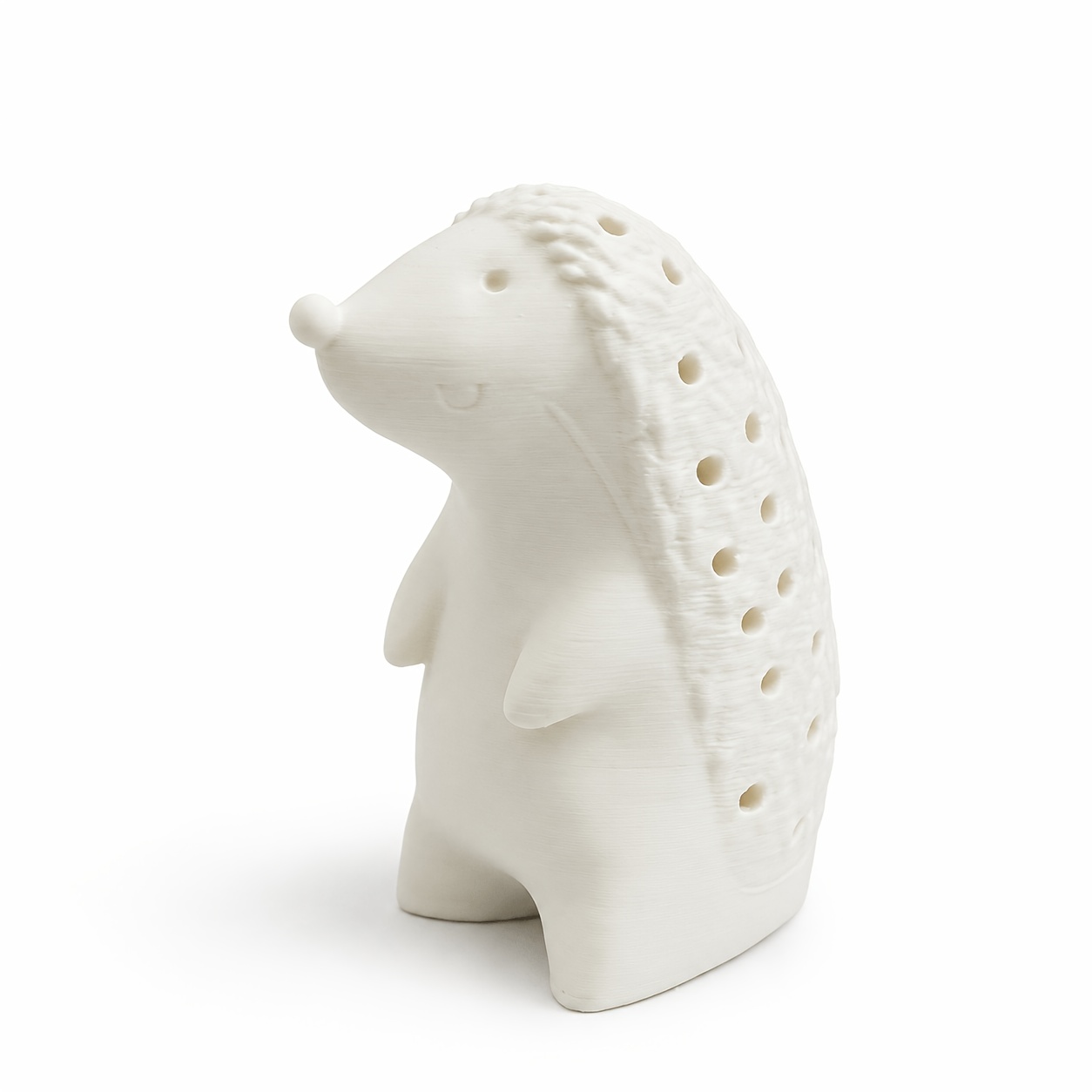 TEMU 1pc 3d Printed Plastic Hedgehog-shaped Toothpick Holder Storage Ornament, Suitable For Creative Storage In Such As The Office, Dining Table, And