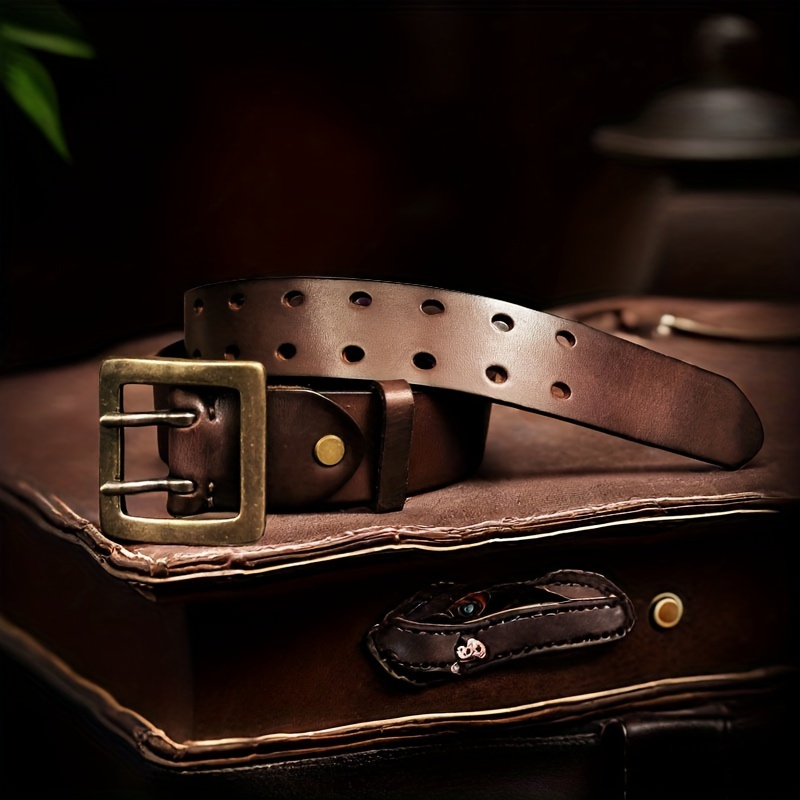 Men's Cowhide Belt Classic Formal Style Great Gift