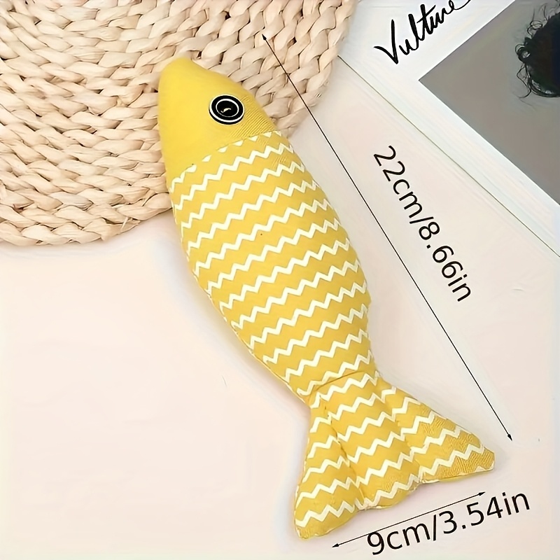 3pcs cat toys fish crinkle sound pet herb toys   interactive kitten exercise   toys for indoor cats for all breeds   stimulation feline enrichment fishshaped toys crinkle texture durable linen handcrafted details pet herbinfused Product details 5