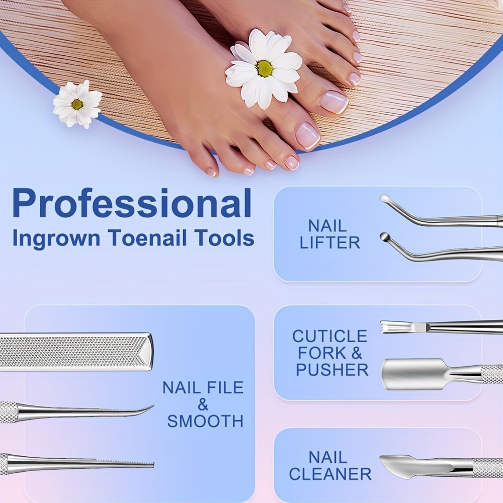6pcs professional ingrown toenail tools set surgical grade Temu