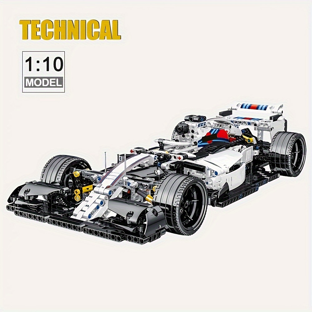 

1152pcs Creative Famous Super Racing Car Toy, White Vehicle Building Block Model, Technical Toy Gifts, Home Decor
