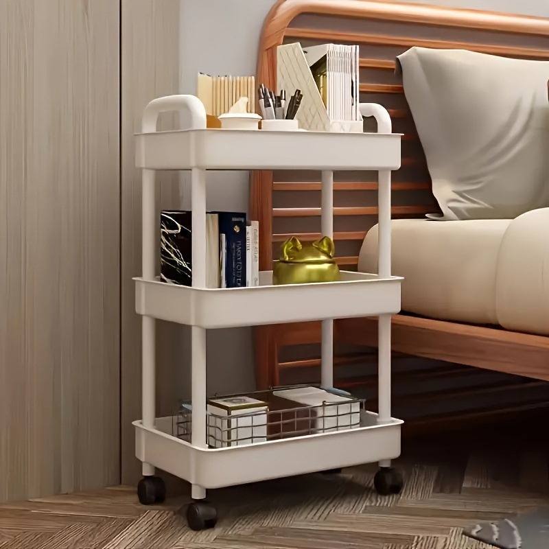 1 Pieza Carrito Estrecho Y Móvil Para El Piso Como Organizador De Artículos  Diversos De Baño, Cocina, Sala De Estar, Dormitorio, Moda de Mujer