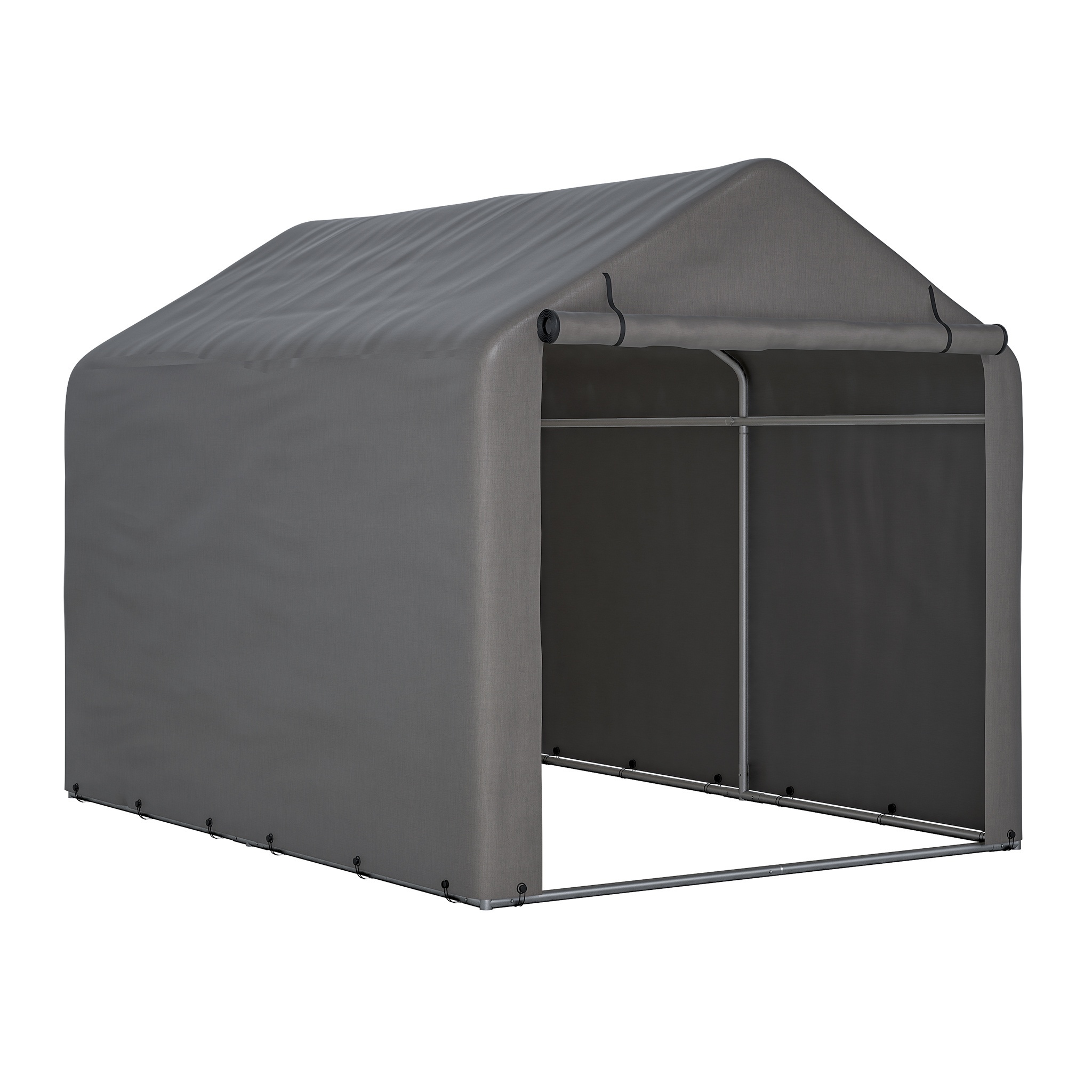 Cold Weather Tool Shed Tool Tent, Sturdy , Windproof, Ideal For Bicycles, E-bikes, Motorcycles And Gardens, Gray (160x220x165cm)