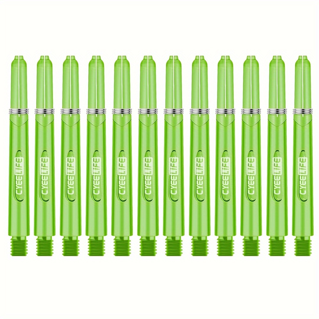 Image of 48mm Dart Shafts, Transparent Crystal Pc Dart Shafts, Pack Of 12, In 9 Colors
