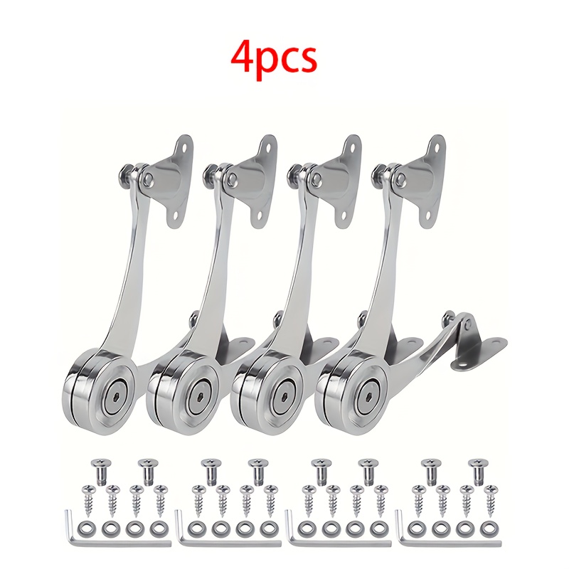 2/4pcs Free-stop Gas Struts For Cabinet Doors, Hydraulic Rods For Wardrobe Support, Cabinet Door Drop-down Folding Gas Springs