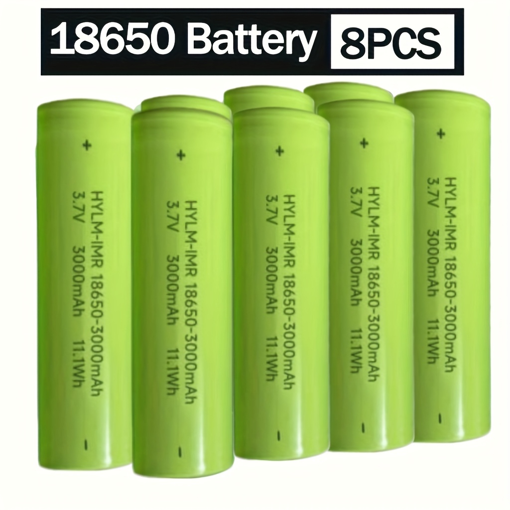 TEMU 8/16 Original 18650 Lithium Batteries 3500mah Rechargeable Batteries, Suitable For 3.6v 4.2v, Assembled Lithium Batteries, Compatible Batteries,