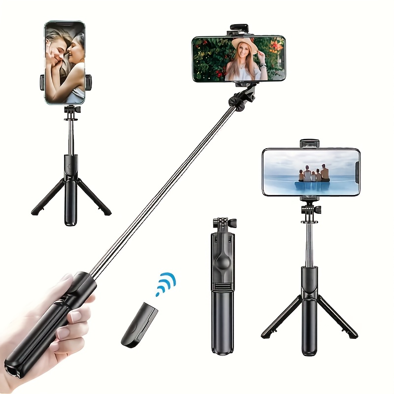

Wireless Selfie Stick, All-in-one Photo Selfie Stick, Live Streaming Tripod, Horizontal And Vertical Photo Tripod Selfie Stick Phone Holder For Various Phones