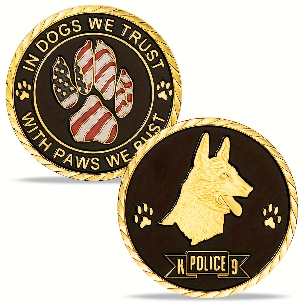 

K9 Dog - Commemorative Collectible Patriotic & - Novelty For Law & Canine