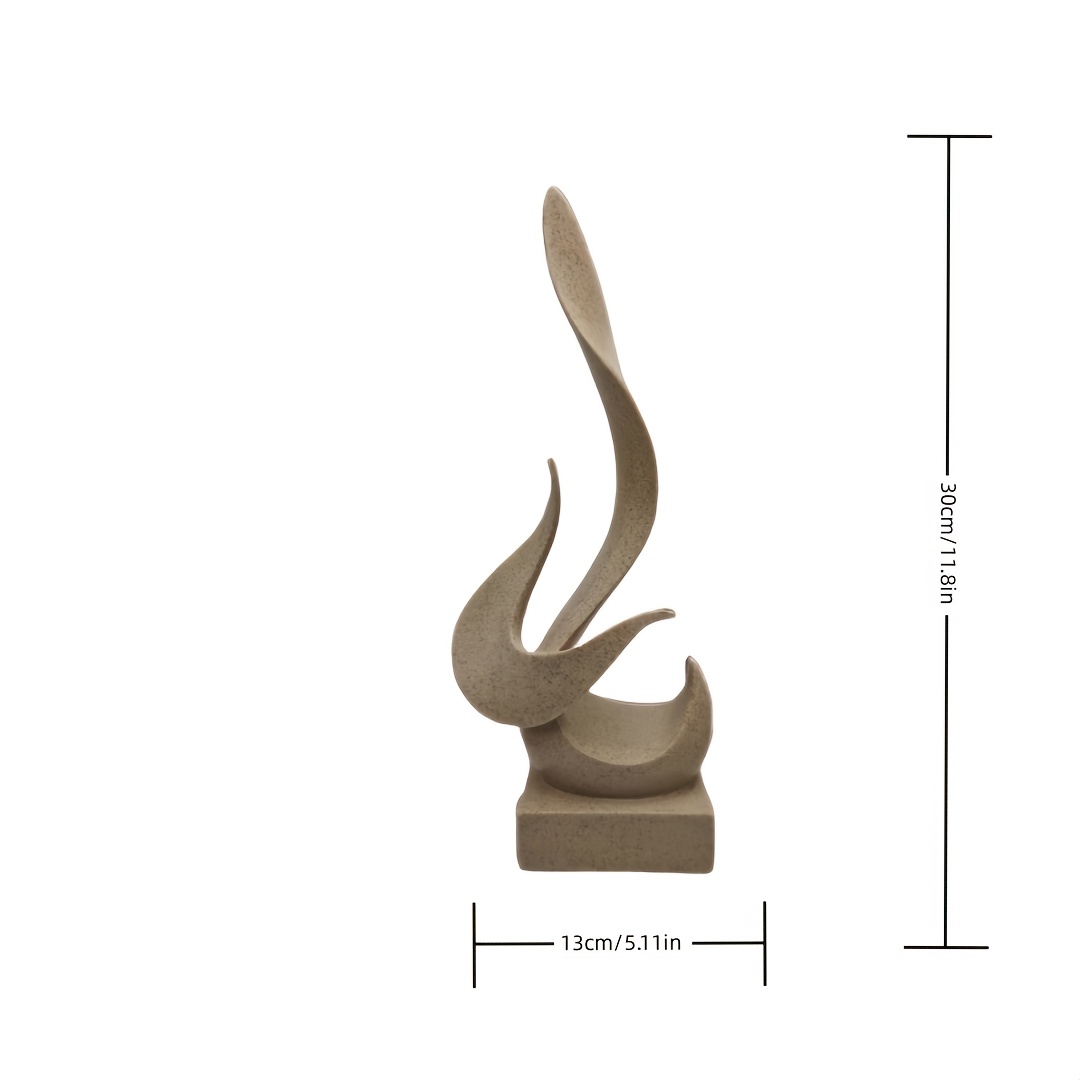 TEMU Contemporary And Minimalist Home Decor From Resin, Showcasing Abstract Geometric Designs, Ideal For Showcasing In Different Settings Like The