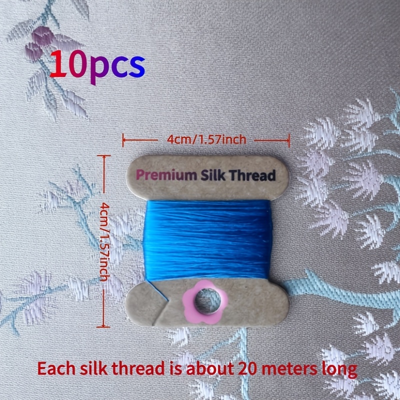 10pcs Premium Silk Thread Set for Embroidery
