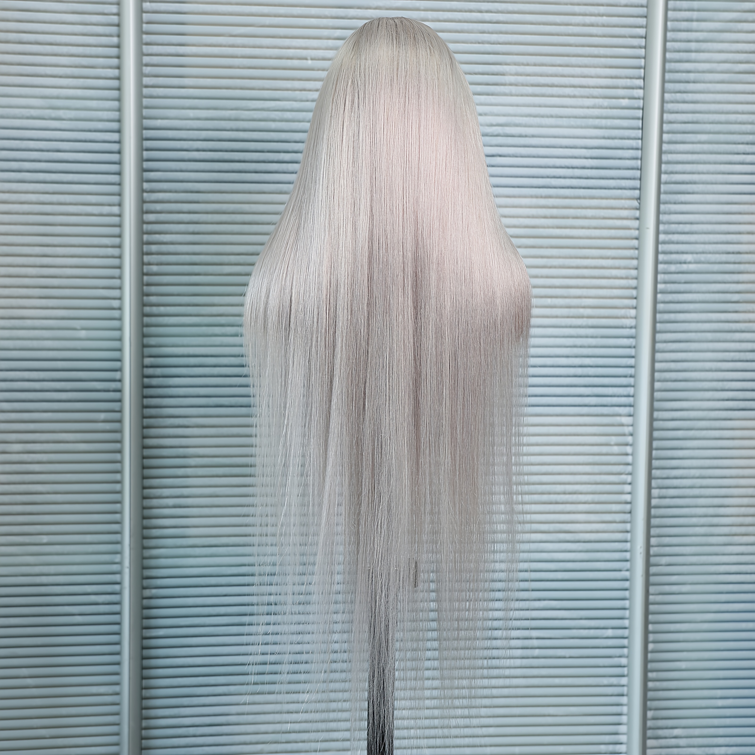 TEMU 13x6 Silvery Grey 200density Hd Transparent Lace Front Human Hair Wig Human Hair 100% For Women Pre