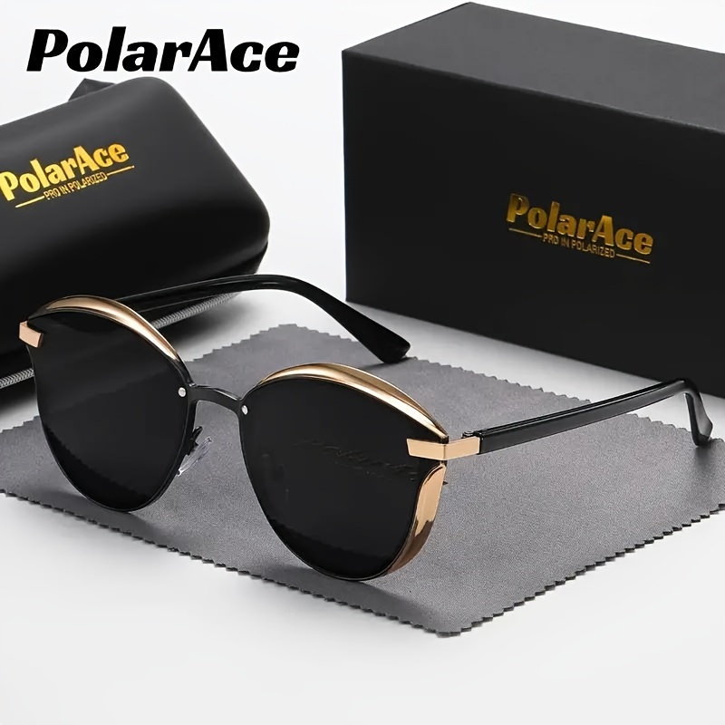 

Polarace Elegant Sexy Cat Eye Frame Polarized Fashion Glasses, For Men And Women, Casual Business Outdoor Sports Party Vacation Travel Self-driving Fishing Supplies Photo Gift Props