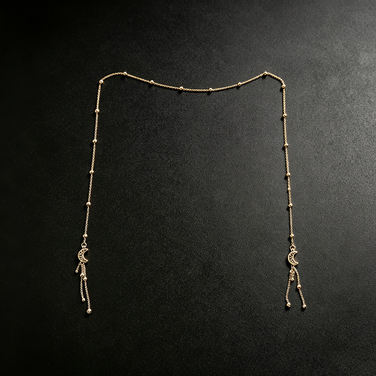TEMU 1 pz Catena per Occhiali Elegante con Nappe a Stella e Luna, con Perline e , Catena di Nicchia con Gancio per Orecchio e Sopra il Naso,