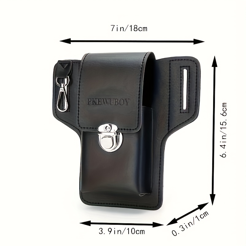 【U LAN】Button Strap Multi Pocket Belt Bag Amazon.com | OrrinSports Black Fanny Pack for Men Genuine