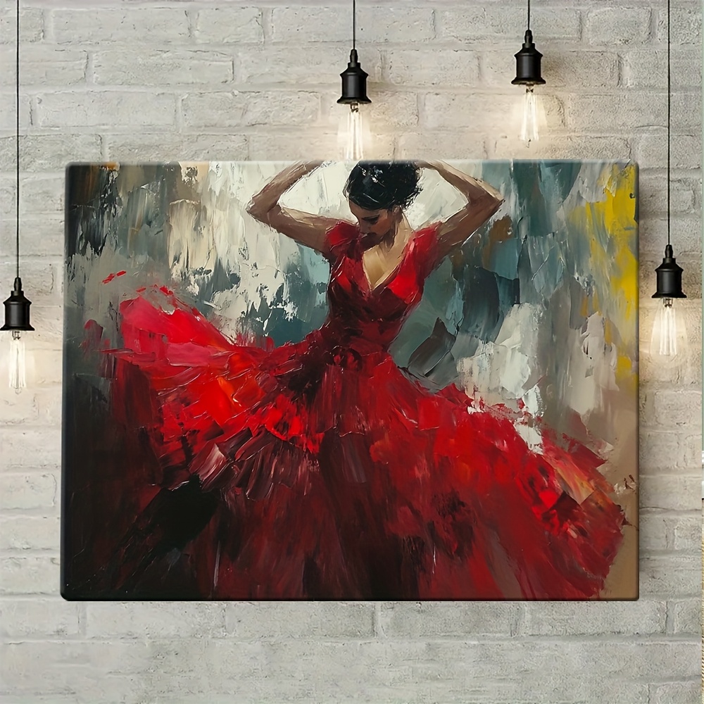 knee length dresses for ladies Rhythm in Red: The Dancing Muse main image 0