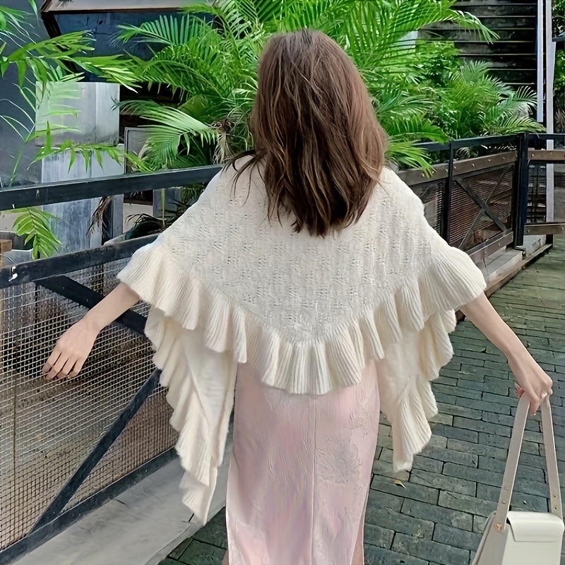 Vintage Cheongsam Shawl For Women, Triangular Small Outerwear For -conditioned Rooms, Cover-up For Wedding Dresses, Cardigan