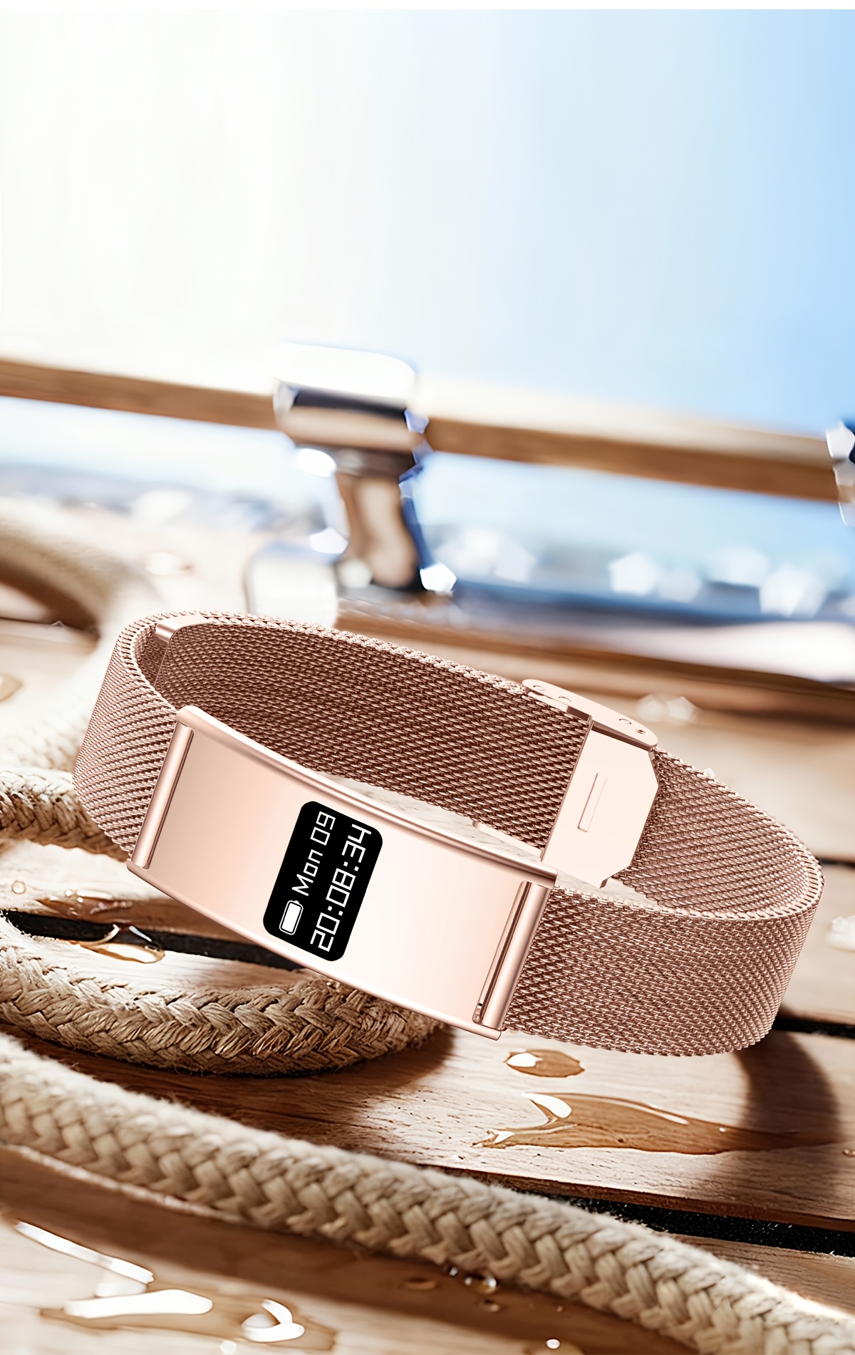 GWENLAND 2025 Smart Bracelet - Zinc Alloy Body, Lightweight And Fashion, Multiple Sport Modes, Step Count, Sleep Detection, IPX8, Remote Control Photography, Ideal Christmas Gift for Boyfriend Or Girlfriend