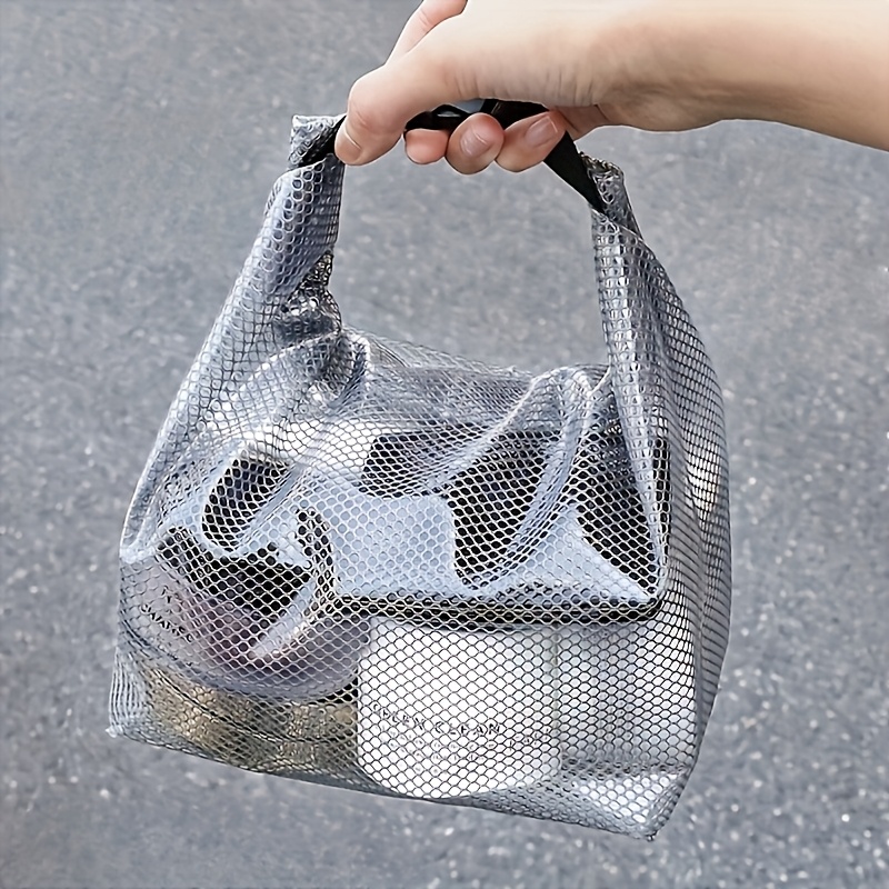 TEMU 1pc Small Size With High-quality Air-sealed Closure. Bags Are Portable, And Designed For Separating Wet And Dry Items, Making Them Ideal For The
