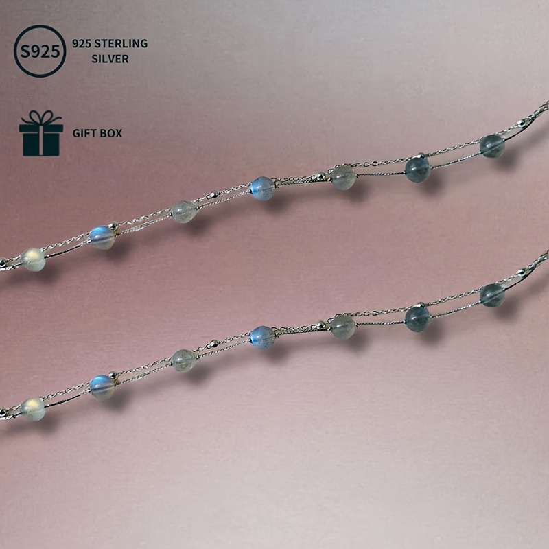 S925 Double Layer Bracelet with Chain - Ideal Gift for Mother's Valentine's Day
