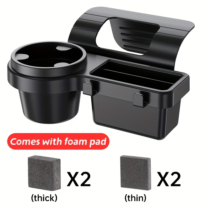 TEMU 4-in-1 Car Window Organizer Box, Car Cup Holder And Storage Rack With Phone Mount And For Umbrella, Keys, And More. Fits Most Vehicles, With No