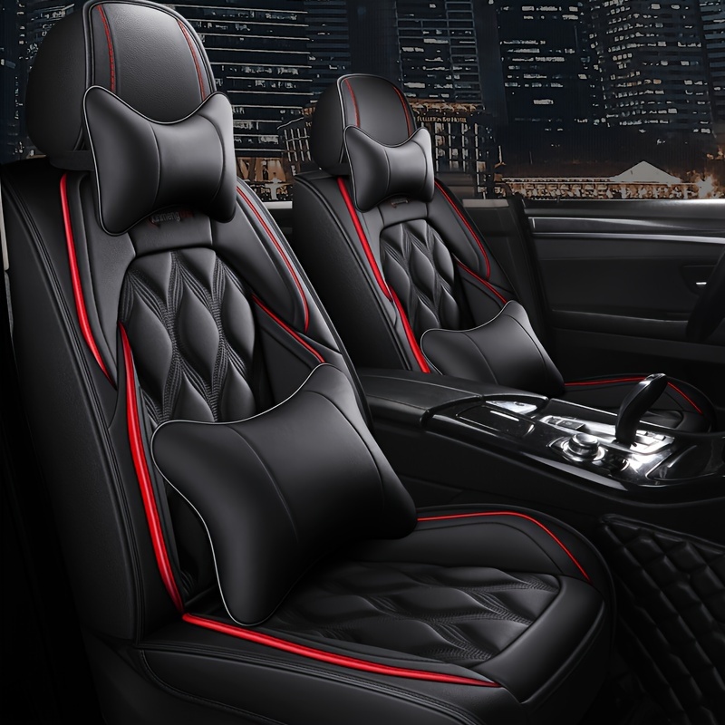 

Universal Durable Faux Leather Car Seat Covers For All Seasons, Fashionable And High-end Seat Covers, Specially Designed For Five-seat Cars, Providing Seat Protection