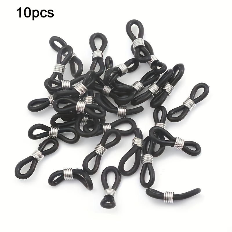 TEMU 10 ganci per orecchie per occhiali in - Catene di per occhiali e fermacordoncini eleganti per occhiali, connettori ad anello sicuri