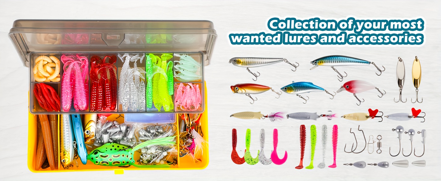 Fishing Lures Gear Tackle Box 10