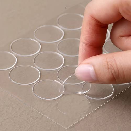 95 stück transparentes, spurloses nano-doppelseitiges klebeband, hinterlässt keine , rutschfeste klebepflaster, starker halt ohne bohren, zum befestigen von auto-ornamenten ohne rückstände, für bastelarbeiten, zur befestigung von autodekorationen