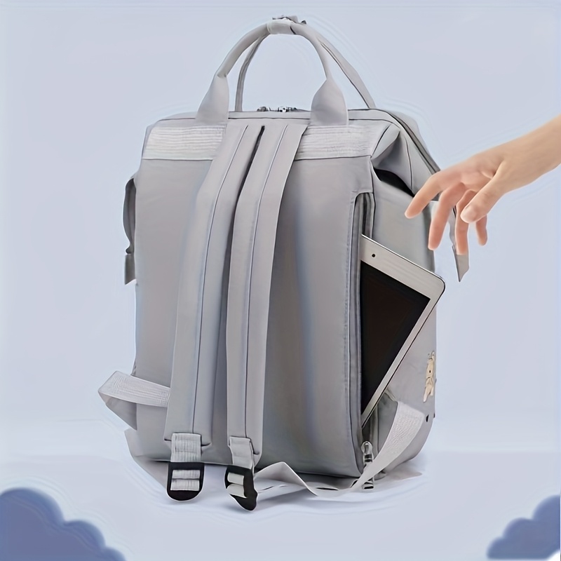 Mochila Multiusos para Viajes, Bolso de Pañales y Cambiador para Mujeres Embarazadas, Compatible con Cochecitos - Imagen 12