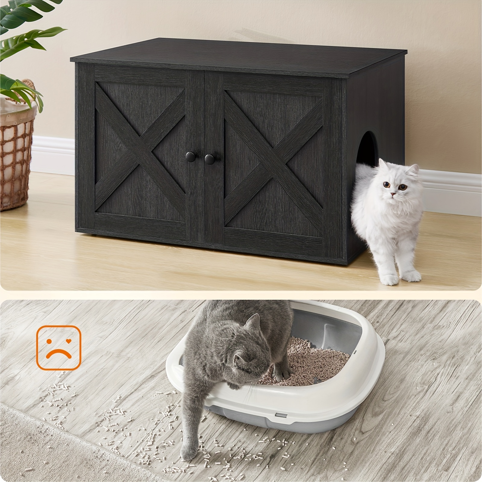 Box Box Removable Cat House End Table