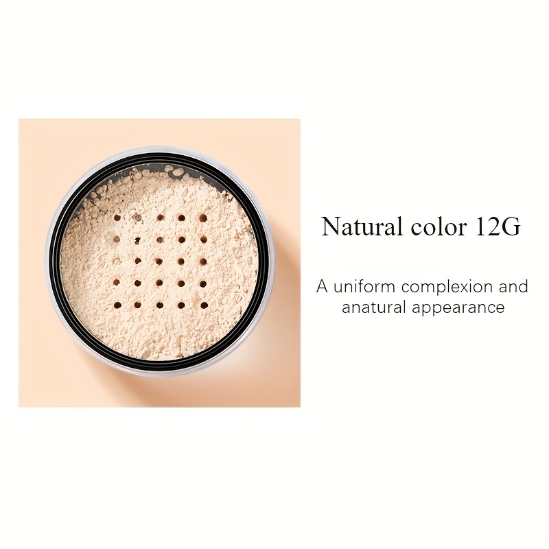 Heyxi Translucent Loose Face Powder, Oil Control, Shine-free , Long-lasting, Lightweight Formula, Medium Coverage, Natural Makeup Effect, Suitable For Types, Medium Skin Tone