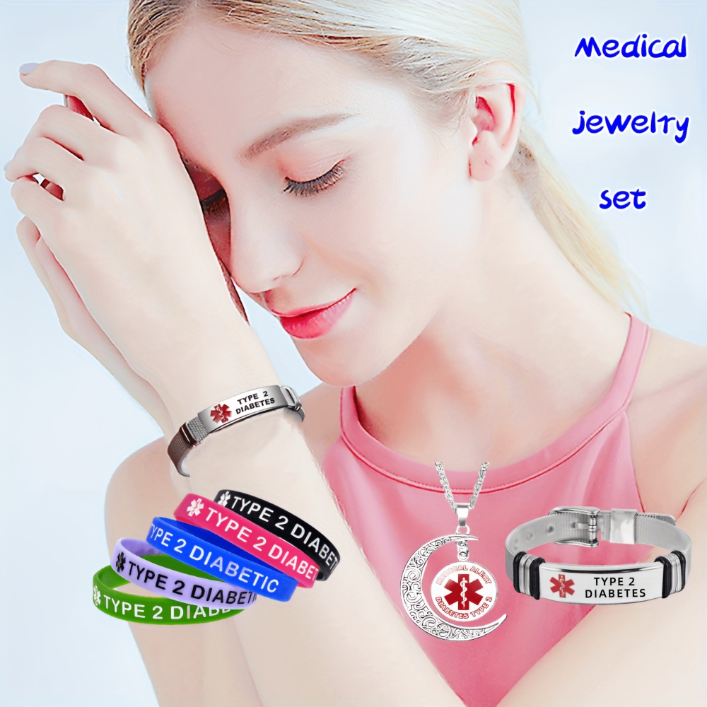 Women's Mesh Medical ID Bracelets