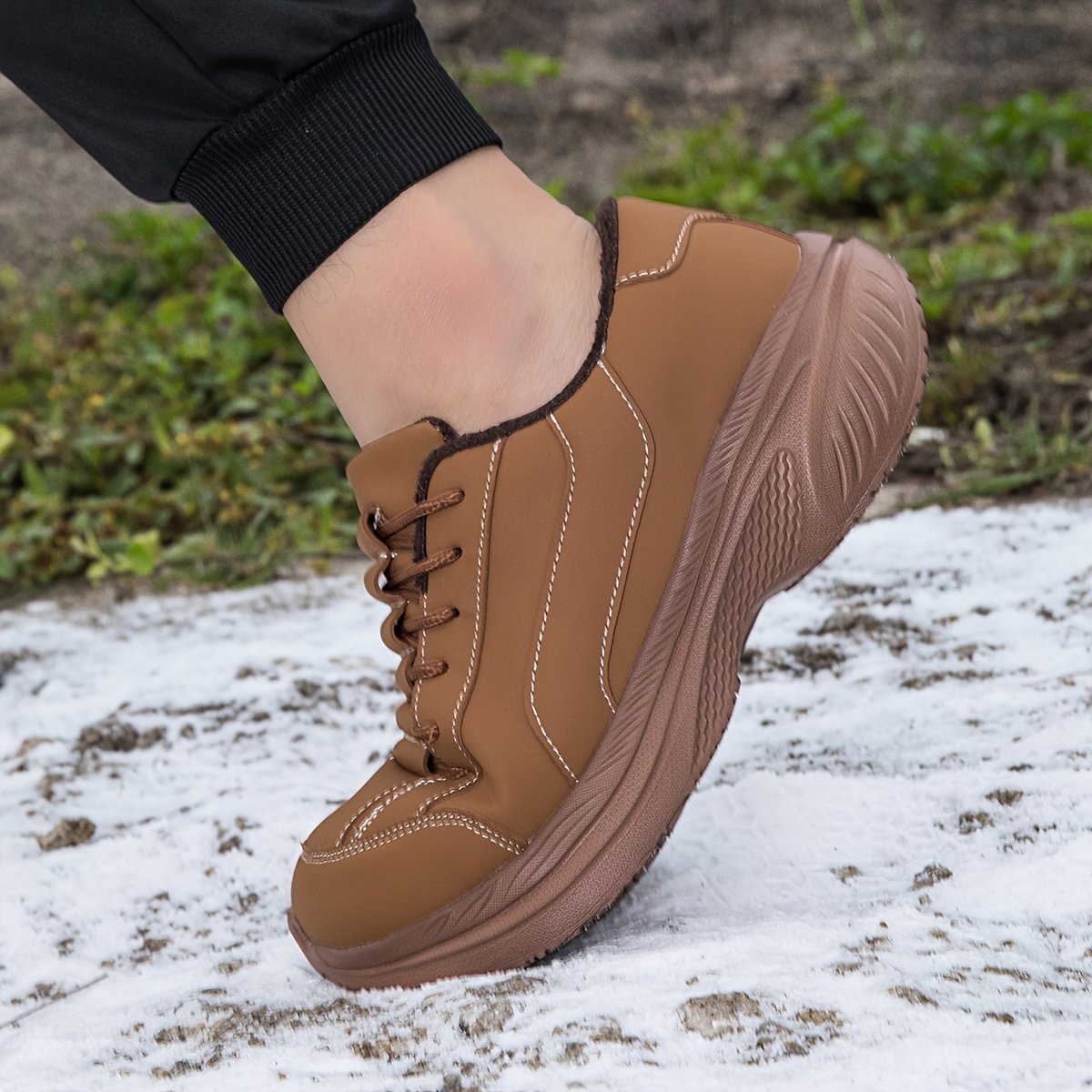 Men's Thickened Wide Toe Casual Shoes for Winter
