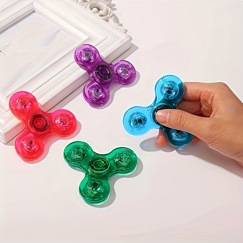 5pcs Random Color Fidget Spinners Fashion Toy Decompression Toys Finger Toy Luminous Fidget Spinners