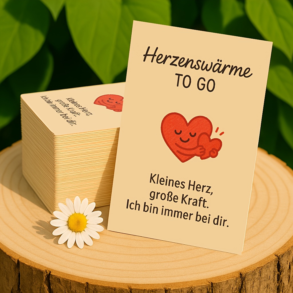 Image of 48 German Encouragement Cards | | Pocket Hug Cards | Small Gifts That And Strength | Encouragement Cards, Thank You Cards, Small Cards To , Perfect For , Lovers
