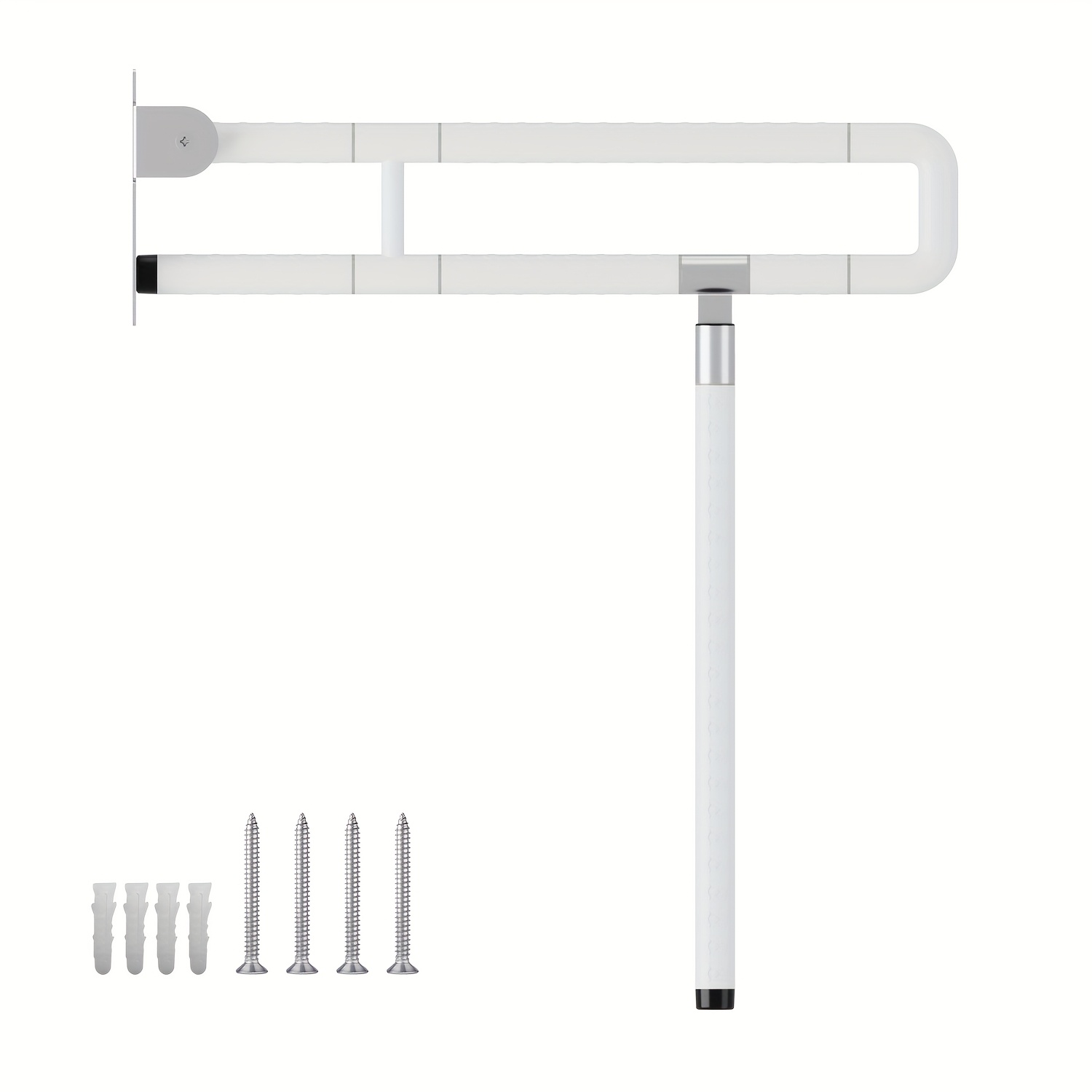 Sonnewelt Wall Support Rail Support Aid, 60cm Toilet Grab Rail Folding Wall-mounted Handrail Rail Supports Up To 150kg Non-slip Toilet Wall Support Rail Support Aid For Senior Citizens