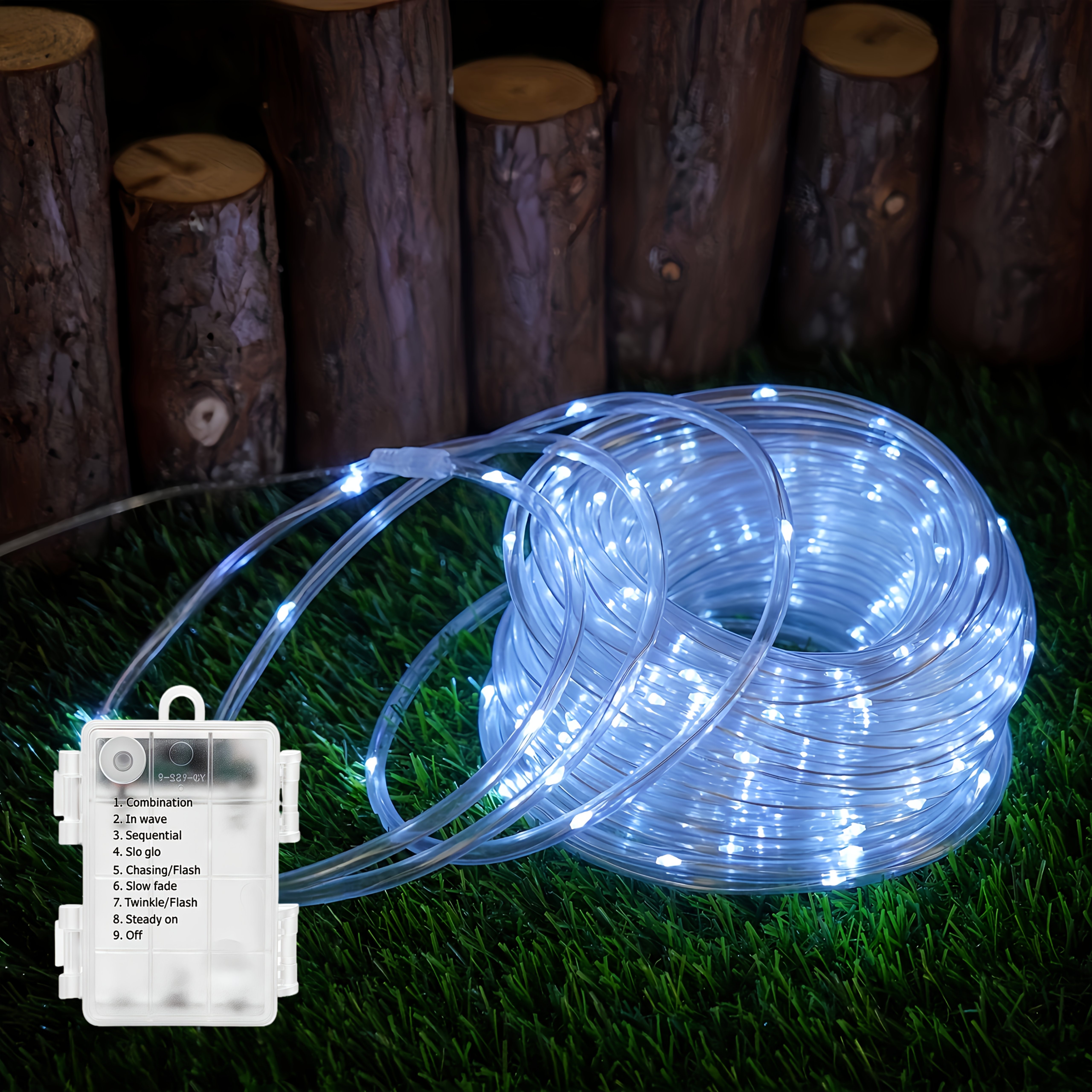 TEMU Lámpara de tubo, 5M/10M/20M, con 8 de iluminación. de manguera se utilizan para decorar diversas y ocasiones, como Navidad, Halloween, fiestas,