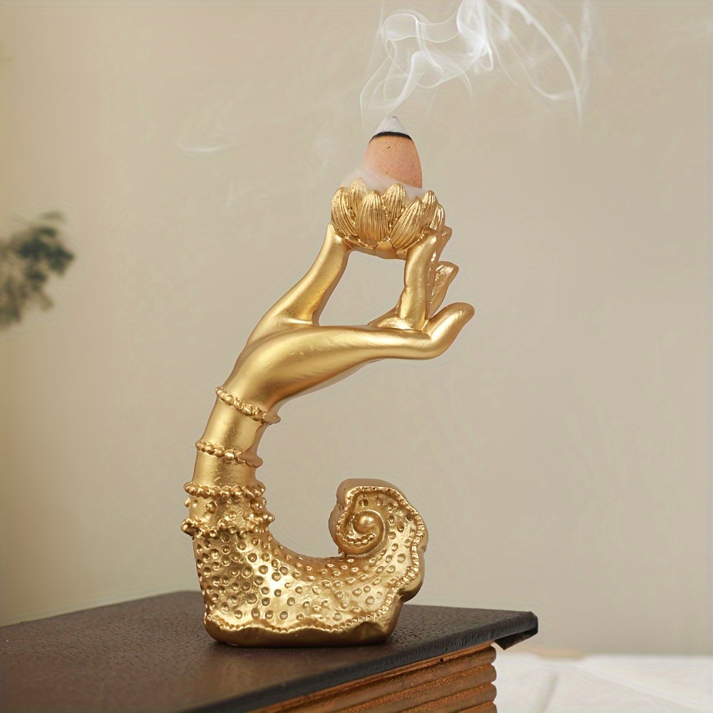 Elegant For Lotus Finger - Resin, For Halloween & Home Decor, Meditation Room Decor For Christmas,halloween Decorations,fall Home Decor Collectible Figurines