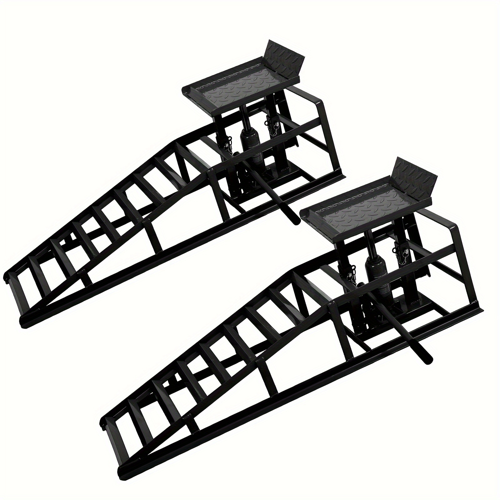 

2 Pack Hydraulic Car Ramps 5t 12000lbs, Low Profile Truck Lift Service Ramps For Oil , Truck Trailer Garage, For Home Garage, Vehicle Repair