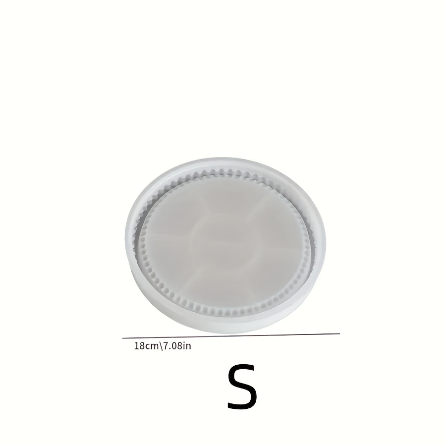 Clay Molds For Storage Trays, Silicone Molds For Round Coasters, Casting Molds For Plaster Resin Jewelry Display Trays, Craft Making, And Home Decoration