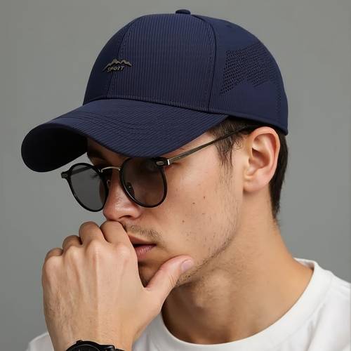 protección solar de moda para hombres de edad en y verano, gorra de béisbol transpirable, y para uso en exteriores