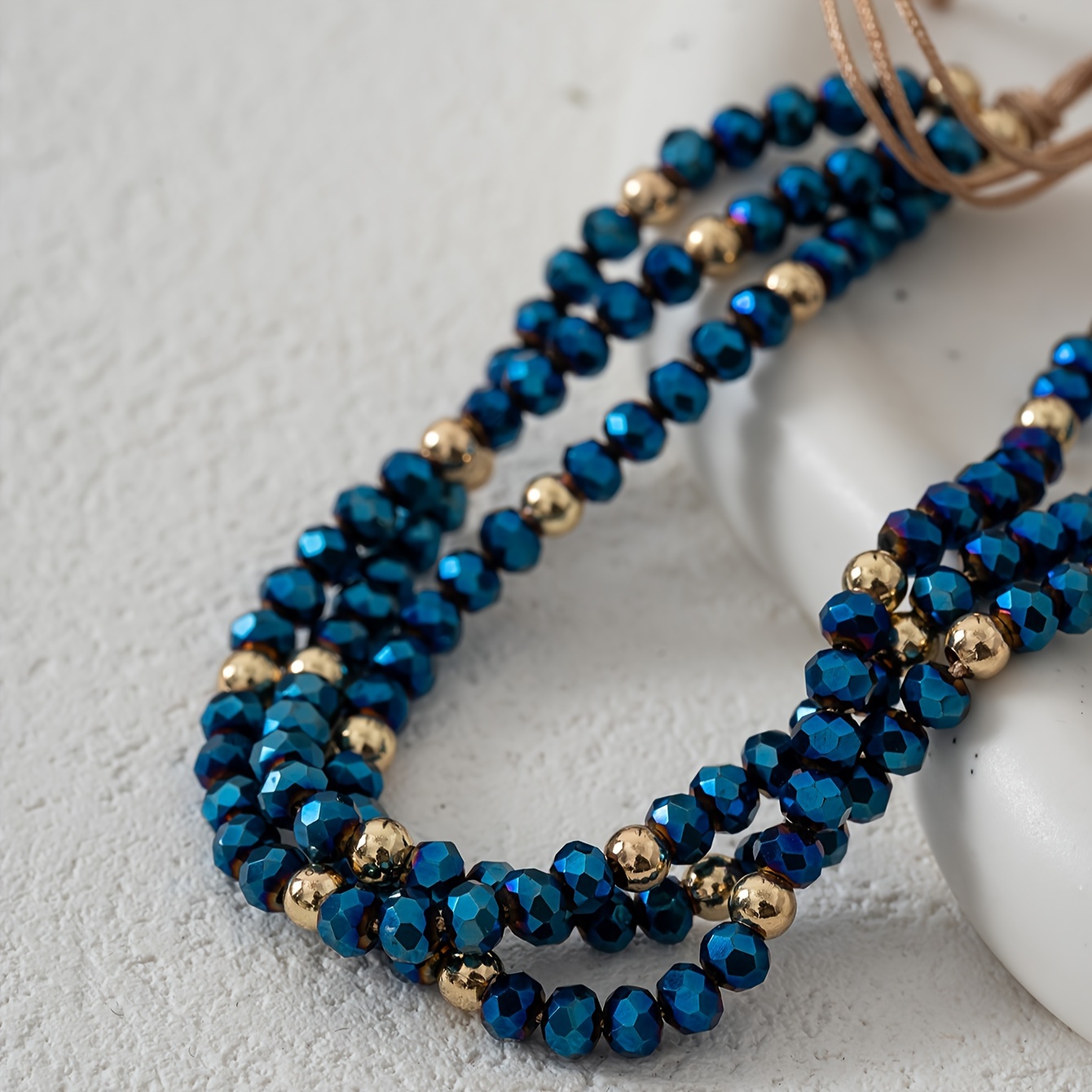 Bohemian Handmade Rice Bead Beading Adjustable Bracelet Women's Summer Beach Vacation Accessory