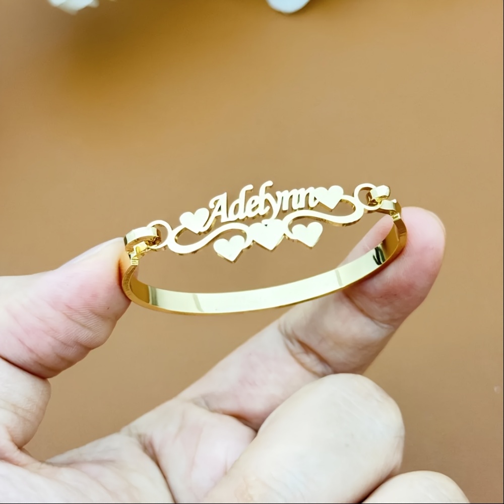 E-shop [Personalisiert] Exquisites minimalistisches Herz-Verstorbenen-Namen-Armband, Armband-Erweiterungen, Schmuck, Geschenk, Exquisites