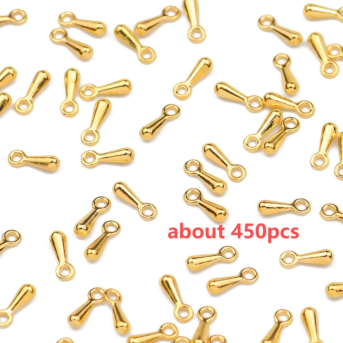 E-shop 7 mm ca. 450 Stück kleine Tropfenförmige Anhänger Charms Farbeinhalt Material Anhänger Zusätze Handgefertigte Schmuck Armband Halskette Ohrringe