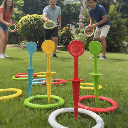 14pcs set random color team more rings suitable for beach snow and lawn use