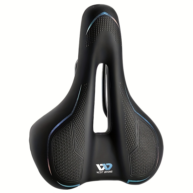 West Biking Comfortable Bike Seat Cushion Unisex Bicycle Seat Cushion With Dual Shock Absorbing Fit For Indoor Outdoor Bicycles Biking Accessory Breathable Design