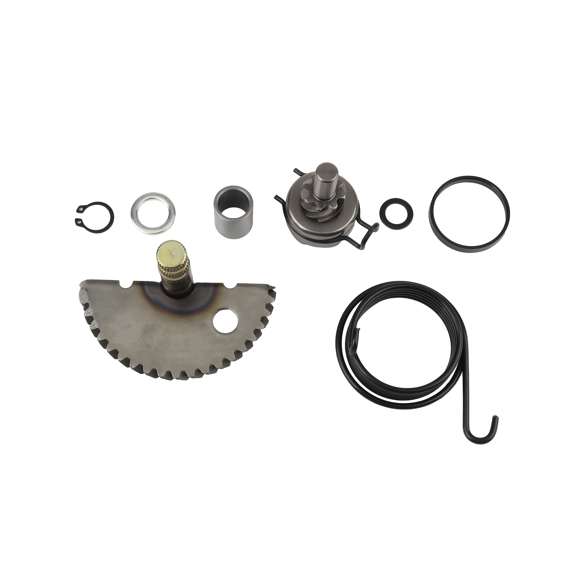TEMU Complete Kick Start Gear Shaft Kit For Gy6 50cc 80cc Scooter Motorcycle 139qmb Parts - Idle Gear Spring Bushing Ratchet Set, Made Of Durable