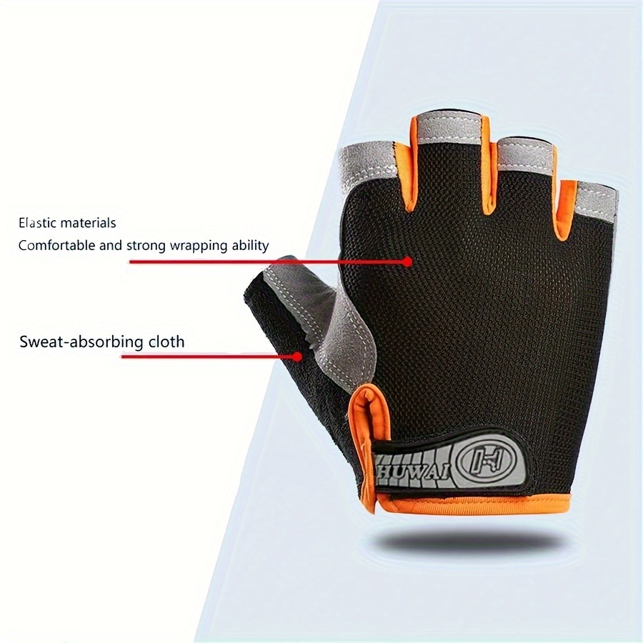 A Pair of Unisex Sports and Fitness Gloves, Non-slip, Breathable, Comfortable, Suitable for Outdoor Sports and Casual Wear