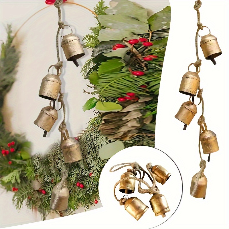 

1pc Handmade Metal Bells, Holiday Hanging Bell Decorations For Holiday , Thanksgiving Charm, Wind Chimes, Wall Hanging Home Decor Gifts