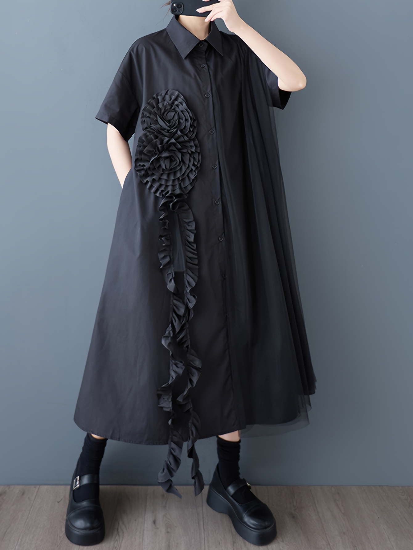 chinese dress ladies Korean-style loose-fit long dress – Uncut-Trends